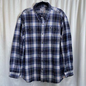 Carhartt Thick Cotton Material Plaid Work Shirt
